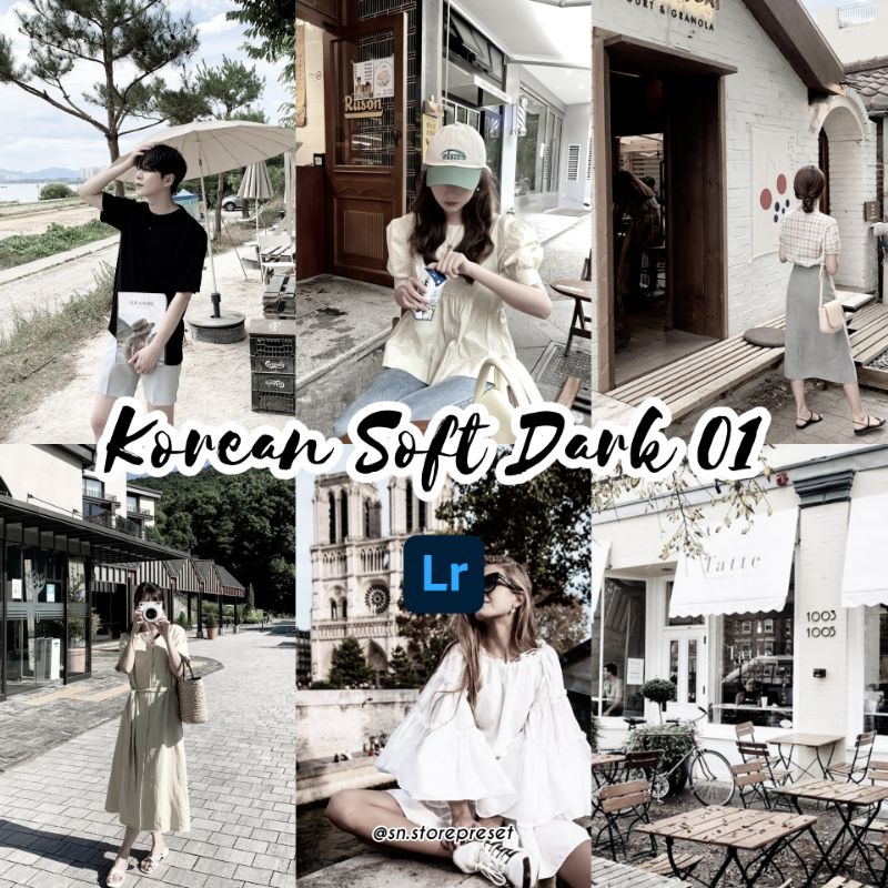 PRESET LIGHTROOM PREMIUM KOREAN SOFT DARK 1 (IOS dan Android)