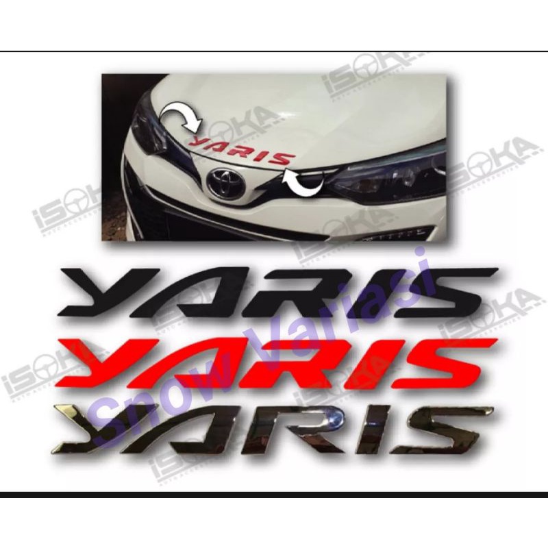 Emblem Kap mesin mobil Yaris