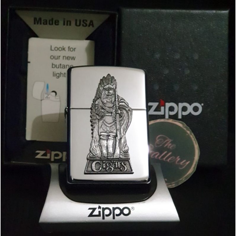 ⭐⭐⭐⭐⭐ ORIGINAL ZIPPO INDIAN CIGARS TAHUN 1996 XII