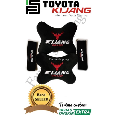 BANTAL MOBIL TOYOTA KIJANG GRAND/SANDARAN KEPALA/AKSESORIS JOK MOBIL/SANDARAN LEHER