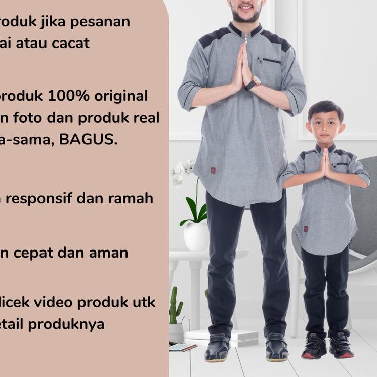 Koko Couple Ayah dan Anak Kemeja Couple Ayah dan Anak Baju Koko Couple Ayah Anak Laki Laki Baju Koko