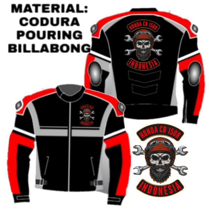 Jaket Touring Honda CB150R Full Protektor Jaket Motor cb150r Windproof 003