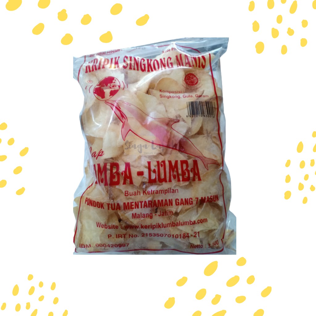 Keripik Singkong Cap Lumba-Lumba Manis &amp; Asin 500gr