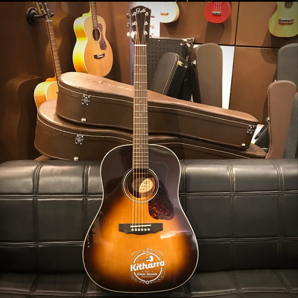 Gitar Akustik Guild DS 240 Memoir Vintage Sunburst