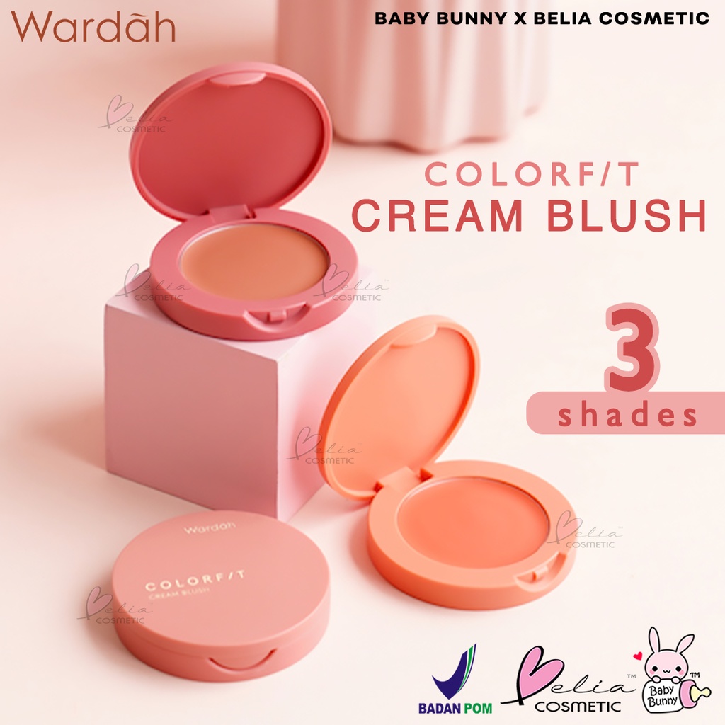 ❤ BELIA ❤ WARDAH Colorfit Cream Blush 3g | Intense &amp; Pigmented | Blush On | Baby Bunny | BPOM