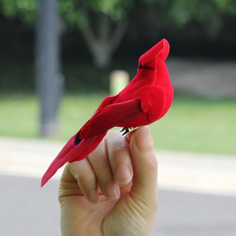 (Happy) Burung Beo Imitasi Bahan Busa + Bulu Untuk Dekorasi Taman