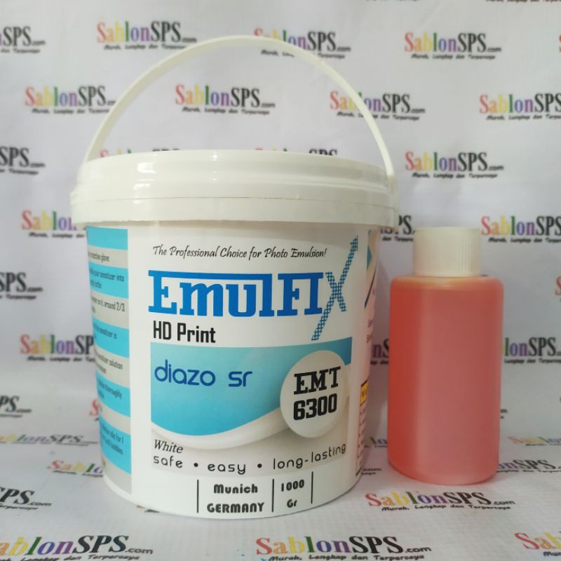 OBAT AFDRUK SABLON EMULFIX CETAK TEBAL HD WHITE 1kg