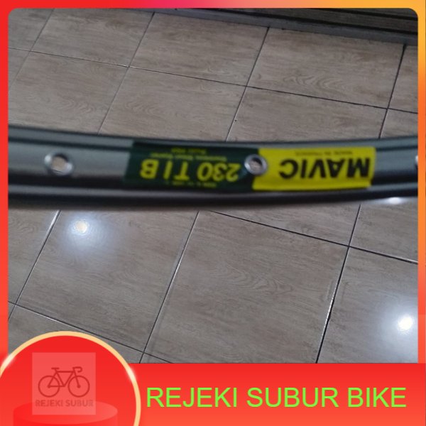 Velg Vintage 26 MTB Rims Mavic 230 TIB Rare Made in France prancis 28h Sepeda MTB Federal