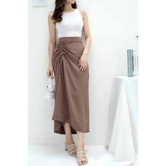 Rok Serut Crinklle | Rok Serut Casual Flowy | Korean Skirt premium