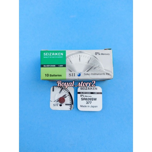 Baterai Jam Tangan 626 SEIZAIKEN , Battery Jam Original SR626SW / 377 SEIZAIKEN