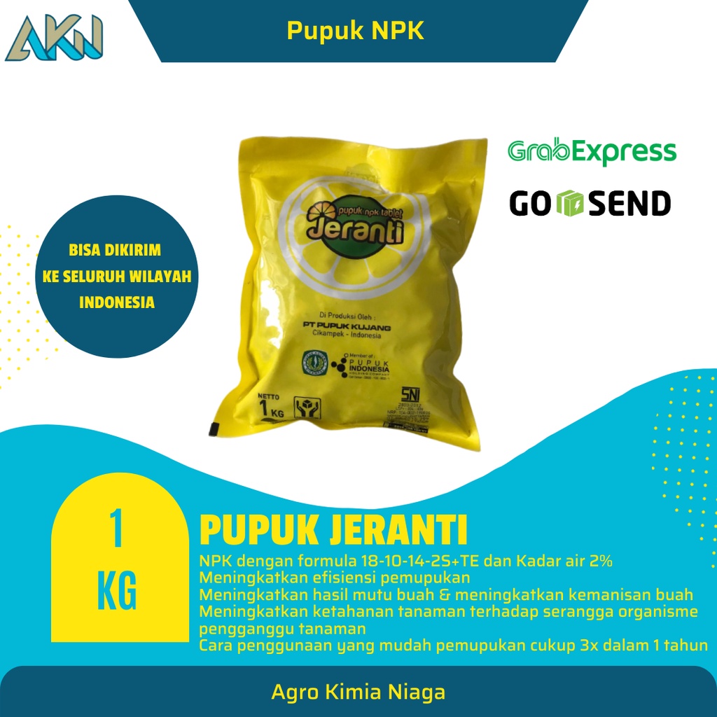 Termurah Pupuk Npk Merk Jeranti 1 Kg Npk Tablet Untuk Bunga Sayur Dan Buah