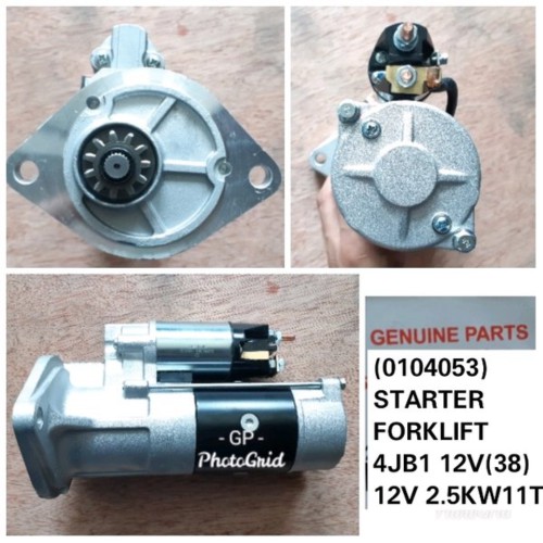 Promo Dinamo Starter GP Forklift 4JB1 38 12V 3.2KW 11T Berkualitas
