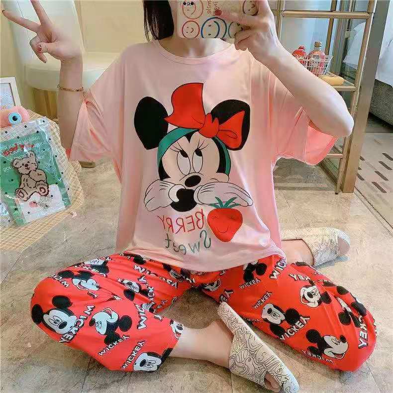 Piyama CP wanita baju tidur import jumbo/bigsize-CP MINNIE BERRY