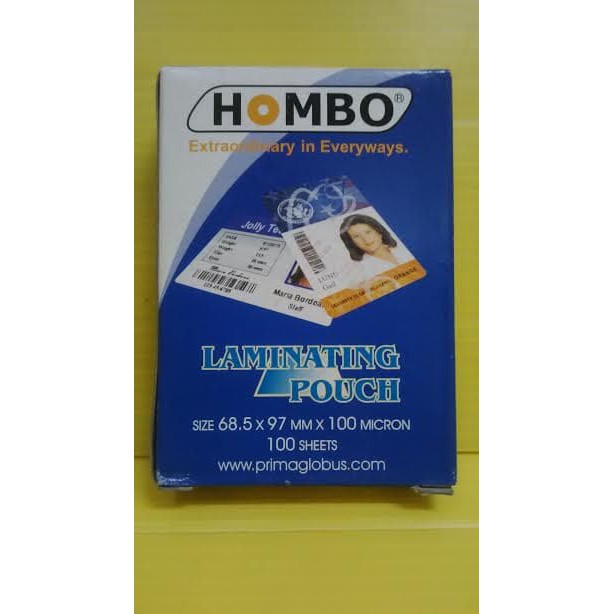 

Jual Hombo Plastik Laminating Ktp - 100 Micron Murah