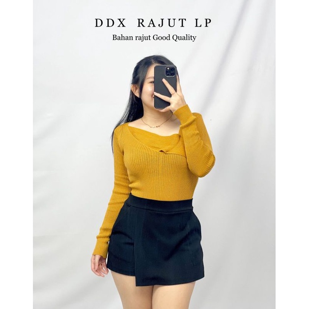 MDLV ~ BG DDX RAJUT LP // BAJU RAJUT // ATASAN LENGAN PANJANG RAJUT // FASHION WANITA