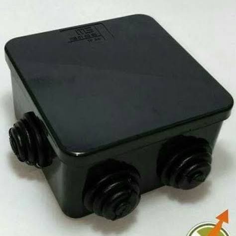 Doradus Dorados Duradus Kotak / Junction BOX DEXTA 5/8" Hitam DX-121 8cm × 8cm