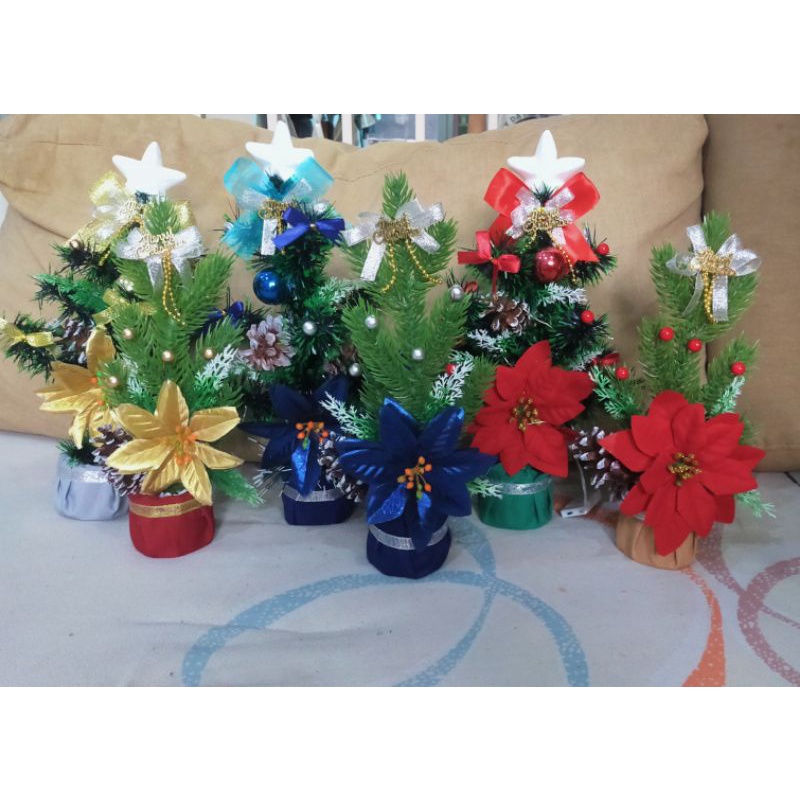 25 CM POHON NATAL MINI CHRISTMAS TREE GIFT BONSAI ORNAMEN