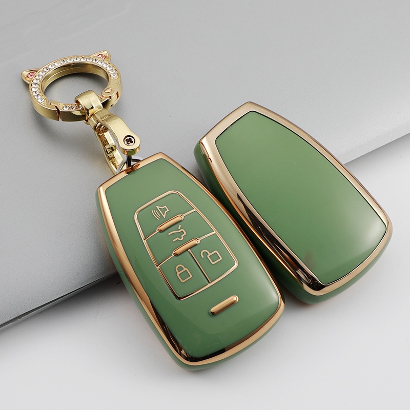 Case Pelindung Remote Kunci Mobil 4 Tombol Bahan TPU Untuk BAIC EU5 D50 BJ40 DJ80
