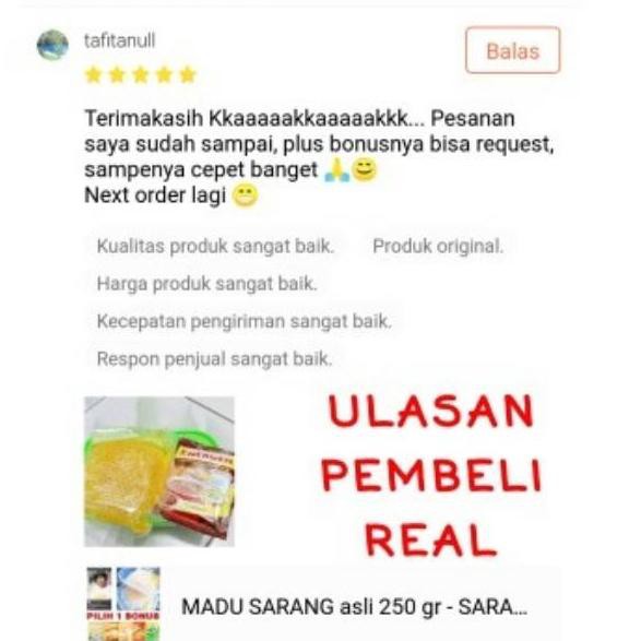 

✻PALING MURAH✭MADU SARANG asli bukan sarang sintetis - MADU SARANG - MADU ASLI - apis melifera -madu