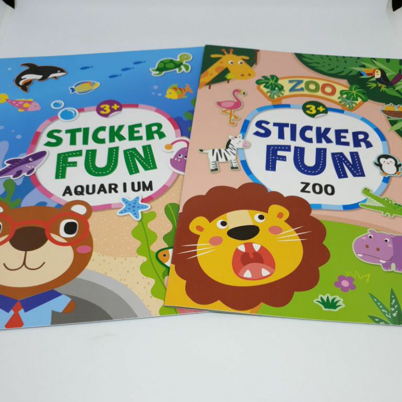 

Buku Sticker dengan Tema Zoo dan Aquarium dengan Bonus Sticker dan Halaman Mewarnai