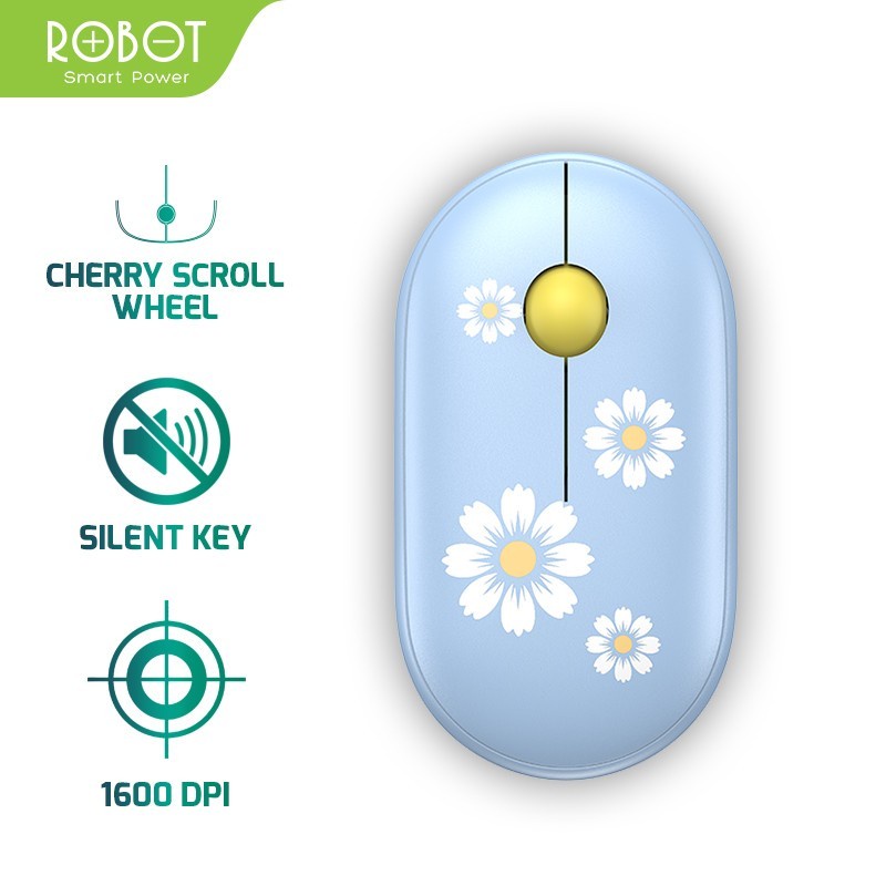 ROBOT M230 MOUSE WIRELESS LUCU IMUT SILENT CLICK Stylish