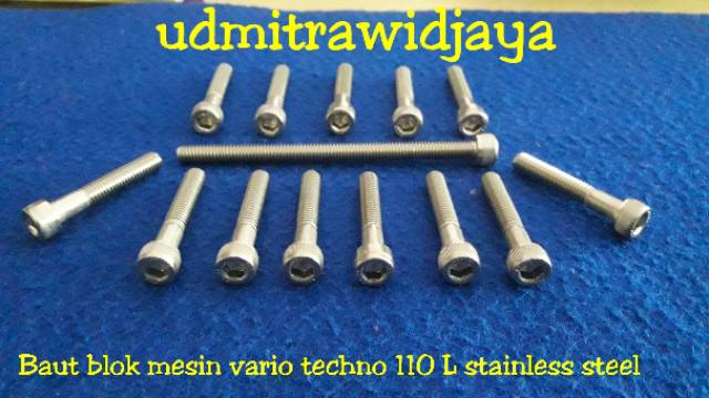 Baut blok mesin vario techno 110 L stainless steel