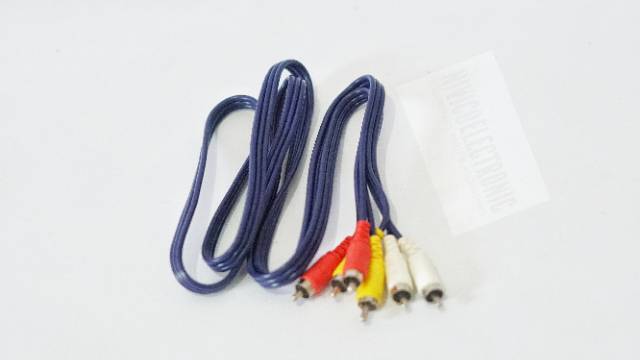 Kabel RCA 3-3 kabel biru 1.5m