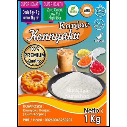 

Konjac / Konnyaku Powder Premium Ex, Indonesia 1000 G