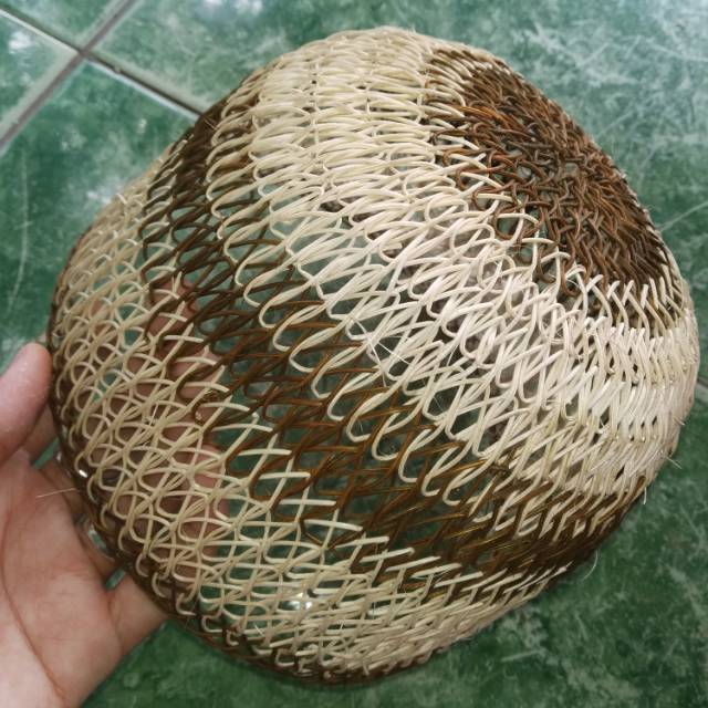 Peci Rotan bulat bundar warna ukuran dewasa