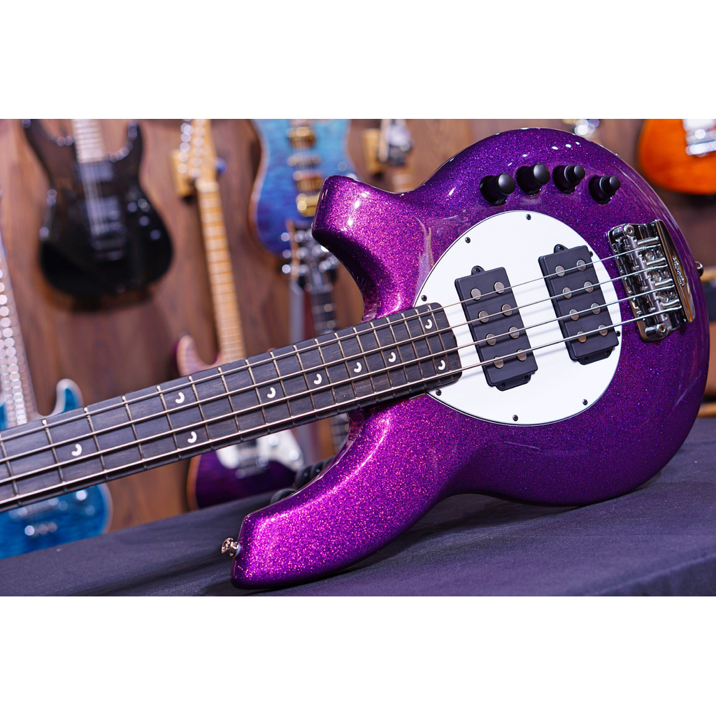 Ernie Ball Music Man Bongo 4 Bass Guitar Fushia Sparkle F88586