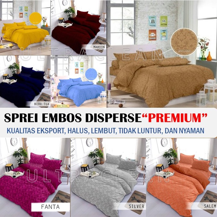 SPREI POLOS MicroFiber EMBOS Ukuran Size 120x200 160x200180x200 90x200 100x200 200x200