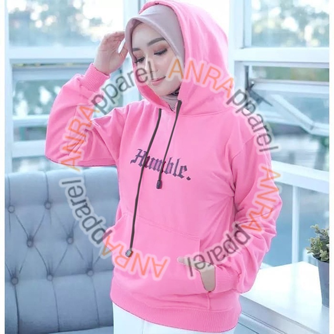 HUMBLE HOODIE WANITA - Jaket Hoodie Jumper Humble Polos - Bahan Fleece