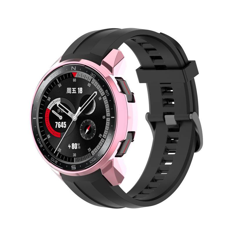 Case Pelindung Bahan PC Dengan Frame Bumper Plating Untuk Huawei Honor Watch GS Pro