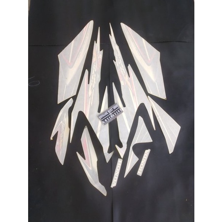 striping stiker sticker lis supra x 125 x125 hitam 2005 2006 hitam original