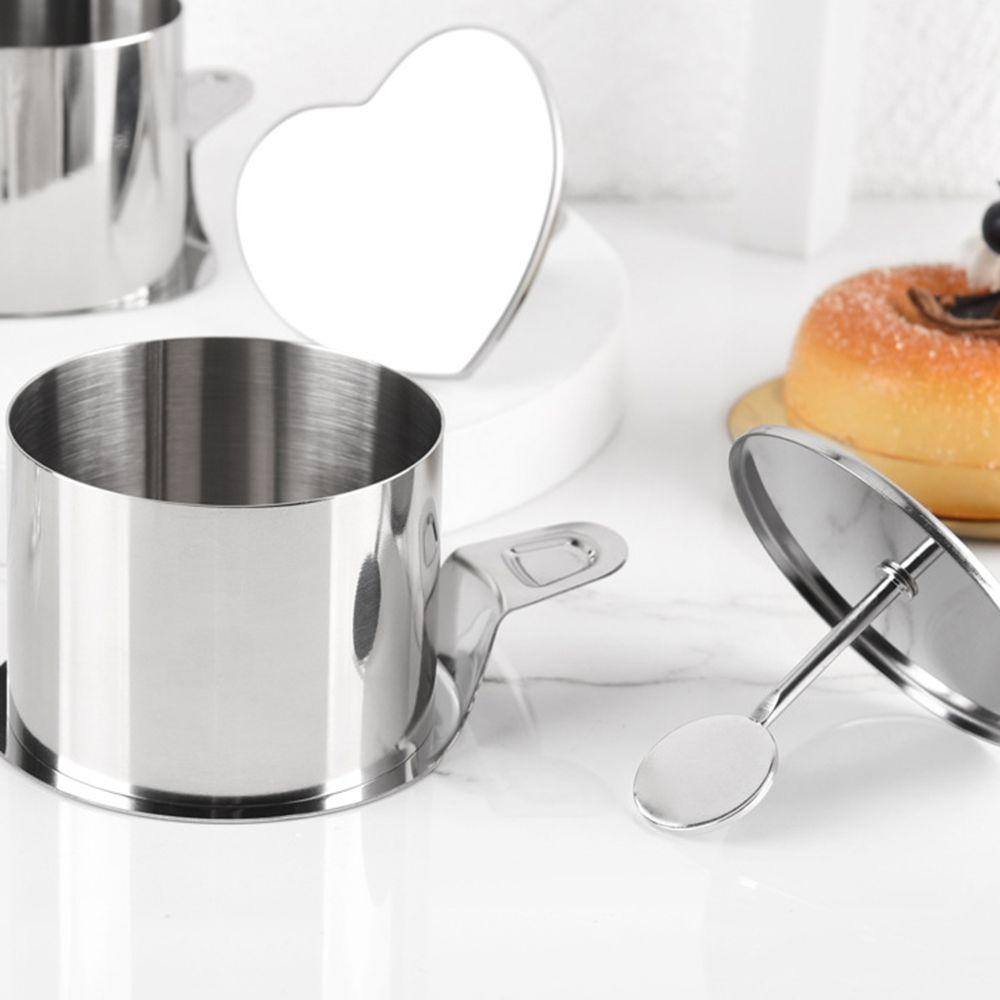 Solighter 3pcs/set Cetakan Plunger Kue Kering Dapur Dekorasi Cetakan Kue Stainless Steel