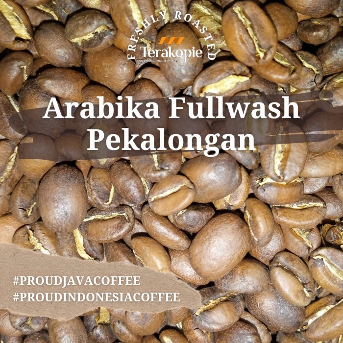 

KOPI ARABIKA PEKALONGAN FULLWASH | Roasted Coffee | Biji/Bubuk - 500 gram