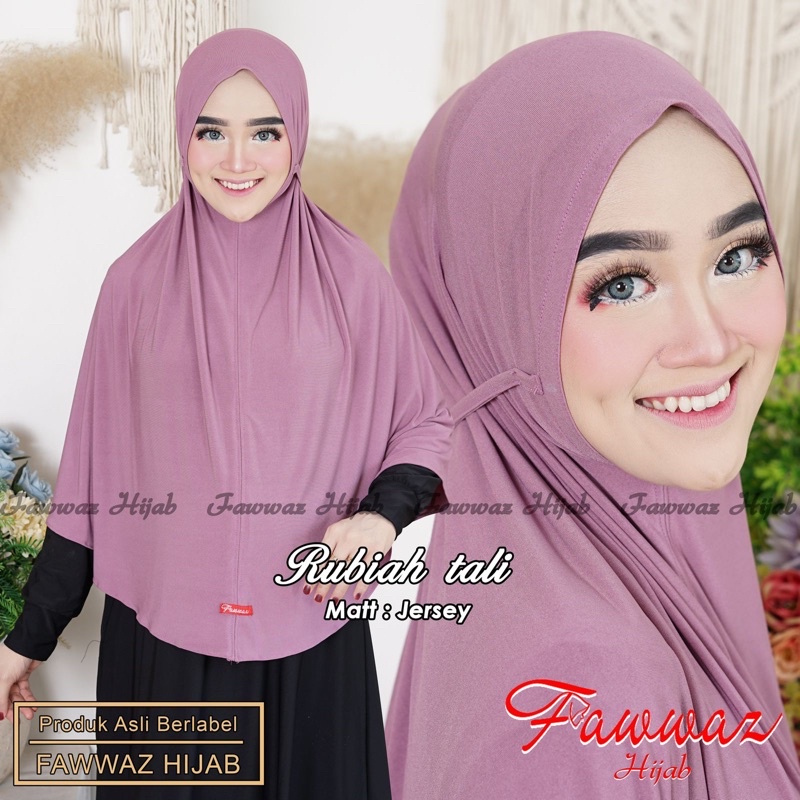 jilbab syiria Rubiah tali by fawwaz hijab ori jilbab