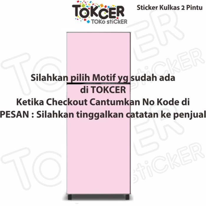 PROMO TERBATAS- Stiker Kulkas 2 Pintu Pilih Sendiri