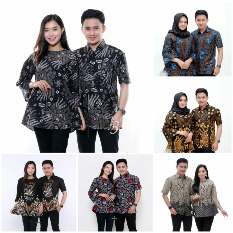 Pakaian Couple Set Batik Sarimbit Motif Kersana