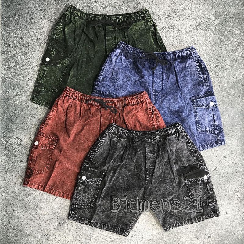 [BISA COD] Celana Pendek Pria /Pria Boardshorts Wash / Size M L XL XXL