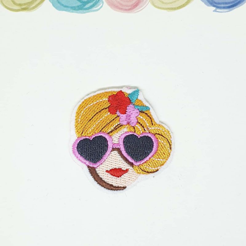 Patch Bordir/Patch Lipstik/Patch Bibir/Patch Eyeshadow/Patch Girl