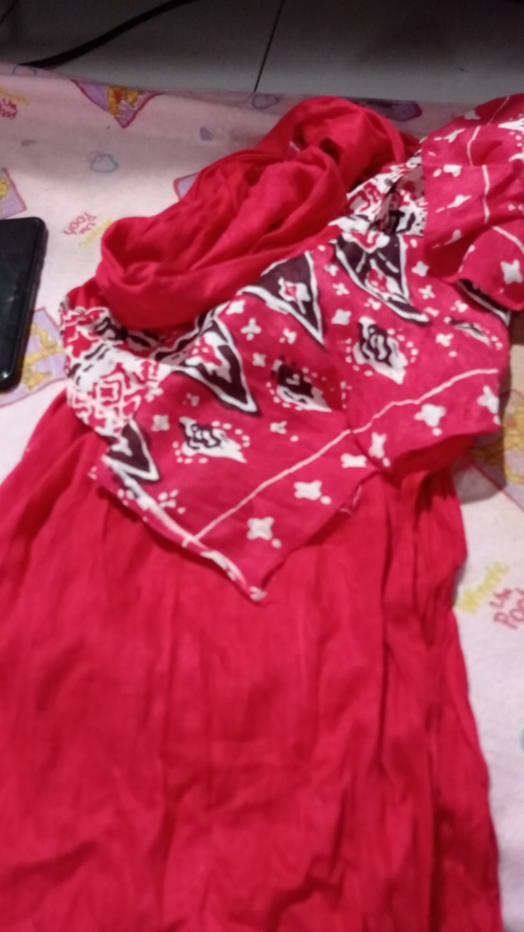 Selendang Tari Anak - Sampur Katun Batik Anak ( Banyak Pilihan Warna)