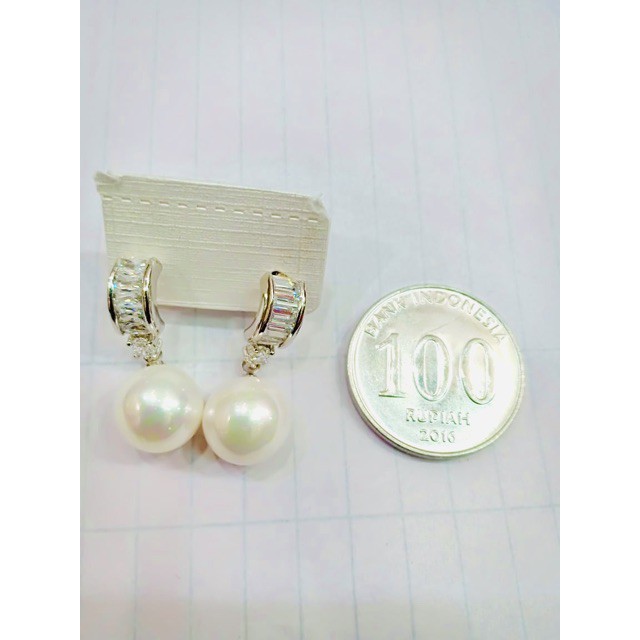 Anting mutiara / yaxiya / xuping / lapis emas putih /