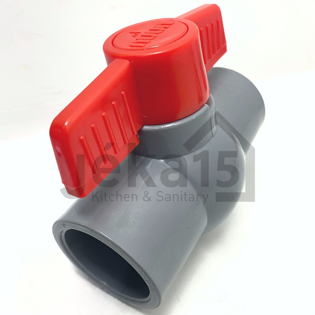 BALL VALVE PVC | STOP KRAN PLASTIK 1/2&quot;/ 1&quot;/ 3/4&quot; UNNU