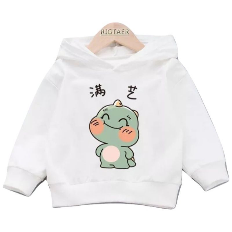 [BC] Sweater Hoodie Anak Dino Cute Chuby Sweater Anak Fleece Baju Anak Unisex