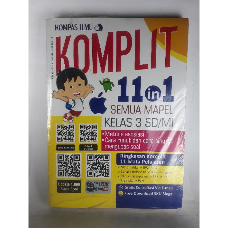 Kompas Ilmu KOMPLIT 11 in 1 Semua mapel SD kelas 1 2 3 4 5 dan 6 . vrg2 M-3