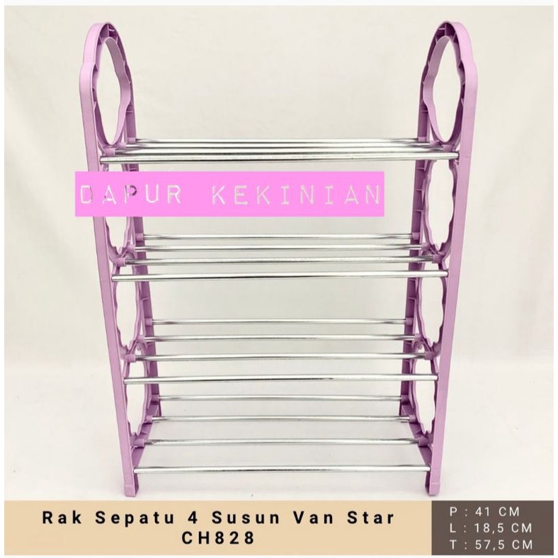 Rak Sepatu 4 Susun Van Star CH828