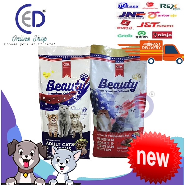 MAKANAN KUCING BEAUTY PREMIUM 20KG DAN GOLD 15KG DISKON