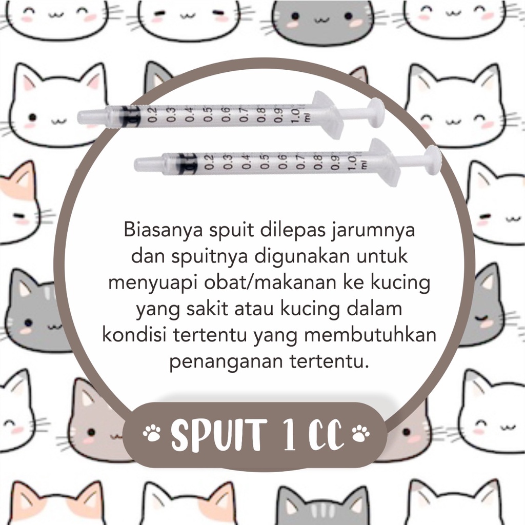 Spuit/Spet/Suntikan 1 ml steril