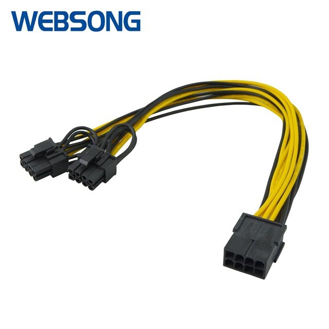 Kabel Power ATX12V 8pin to 2x 6P+2P GPU Graphic Card Websong